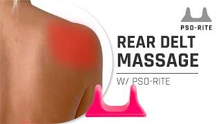 How To Use The Pso Rite On Your Rear Delt I Massage Tool I PSO-RITE I