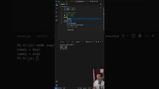 Algoritma Swap #skysen #coding #code #programming #javascript #front-end #developer #swap
