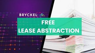 AI Lease Abstraction with Bryckel in minutes