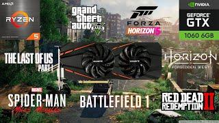 GTX 1060 6GB + Ryzen 5 5600 Test in 7 Games in 2024