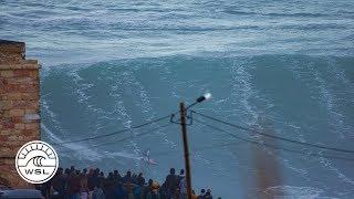 Lucas Chianca Gets an Early Bomb at Nazare