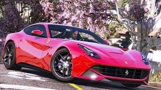 GTA 5 - Review siêu xe Ferrari F12 Berlinetta và những cuộc đua xe ngoài sân bay | ND Gaming