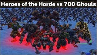 Heroes of the horde vs 700 Ghouls | Warcraft 3 Reforged Beta