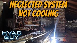 Severely Neglected Air Conditioner Stopped Cooling! #hvacguy #hvaclife #hvactrainingvideos