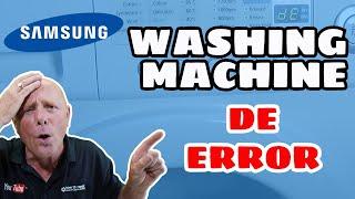 Samsung washing machine DE error code Door lock fault