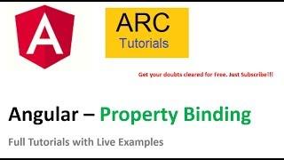 Angular Tutorial For Beginners - Angular Property Binding | Angular 8 Tutorials for Beginners