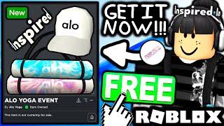 FREE ACCESSORIES! HOW TO GET Affirmation Crown! White Trucker Hat & Pink/Blue Mats (ROBLOX ALO YOGA)