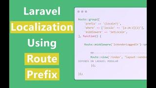 Laravel 9 Localization using route prefix