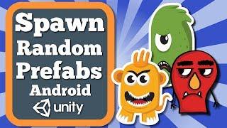 Unity Tutorial How To Spawn Or Instantiate Random Prefab Or Game Object By Touch In Android Game