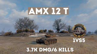 AMX 12 t️МЕГА КОЛОБАНОВ БЕЗ СНАРЯДІВ - 1 ПРОТИ 5