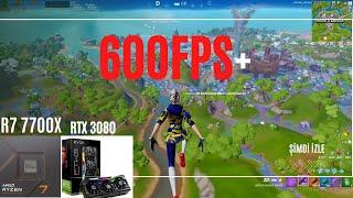 600FPS +Fortnite C3:Season 4 : RTX 3080 & Ryzen 7 7700x  FPS TEST ARENA Performance Mode & KBM ASMR