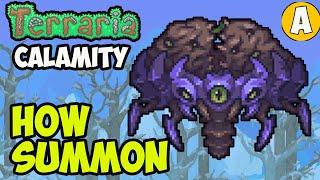 Terraria Calamity Mod 1.4.4.9 How To Summon THE HIVE MIND BOSS (2 WAYS) by Udisen