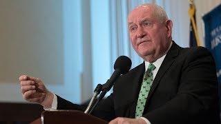 U.S. Secretary of Agriculture Sonny Perdue speaks at The National Press Club