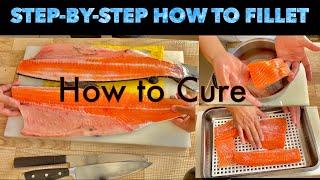 Step-by-Step Filleting Salmon : How to Cure Salmon for Sushi and Sashimi at Home with Sushi Man