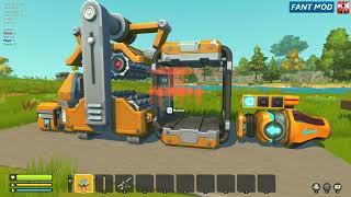 Scrap Mechanic Modded | Fant Mod - VPump Telepipe Refinery Combo Trick