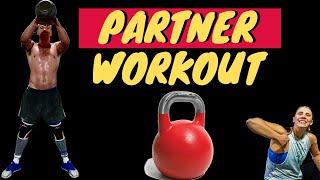 CROSSFIT PARTNER WOD VERY GRIPPY...12 MINUTES WORKOUT