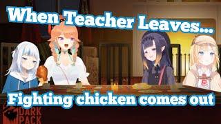 Class goes wild when Teacher Calli leaves [hololiveEN collab] [TTRPG]