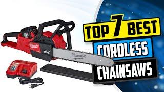 Best Cordless Chainsaw | Top 7 Cordless Electric Chainsaw Reviews [Buying Guide 2024]