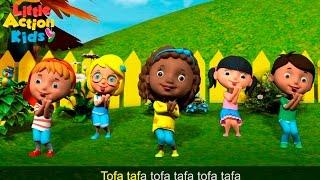 The Tofa Tafa Children's Kindergarten Song with lyrics | Sing & Dance Along with Little Action Kids