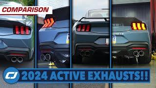 Sound Comparison of EVERY 2024 Mustang Active Exhaust We've Installed! #mustang #exhaust