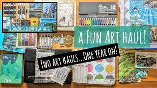 What Did I Use?! Two Art Hauls Reviewed 1 Year Later: Watercolours, Gouache, Art Books, Paper, Inks