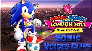 All Sonic Voice Clips • Mario & Sonic at the London 2012 Olympic Games (Roger Craig Smith)