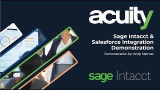 Sage Intacct Salesforce Integration Demo