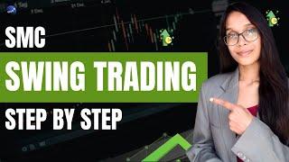 SMC swing trading strategy (hindi) | swing trading for beginners |  Smart money teaching