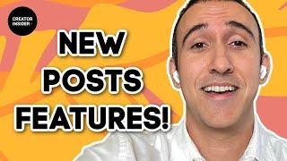 3 NEW Features for YouTube Posts!