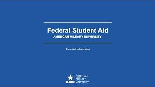 How to Apply for Federal Student Aid (FSA) at AMU | American Military University