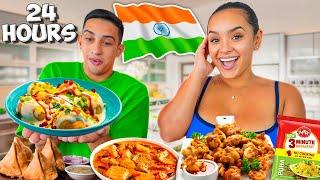 EATING ONLY INDIAN FOOD FOR 24 HOURS!!