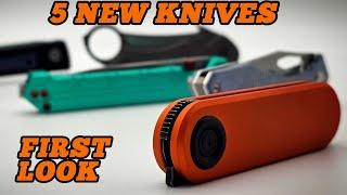 Checking out 5 New Pocket Knives From Different Companies