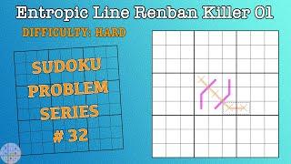 Sudoku Problem Series: Entropic Line Renban Killer 01