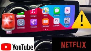 Activation CarPlay / Android Auto sur Classe C W205 + Module Netflix / YouTube / IPTV