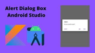 Alert Dialog Box in Android App | Android Studio | Kotlin |