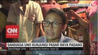 Sandiaga Uno Kunjungi Pasar Raya Padang