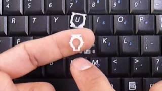 Mini Netbook Laptop Keyboard Key Repair | Fix Install Stuck Sticky Keys | Samsung N110 NC10