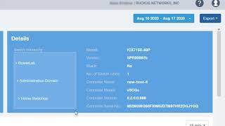 RUCKUS Analytics - Switch Details Report