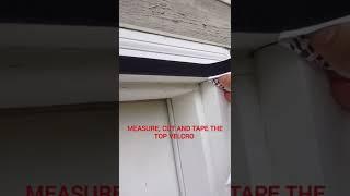 how to install magnetic screen door if you hate mosquitoes/flies #shorts #diy #door