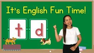 【Phonics】t and d｜English Fun Time ＃77 　境町英語　（小学校）