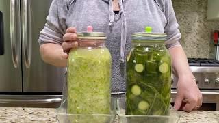 Sauerkraut making with fermentation Airlock lid. No mold forming by Magdi