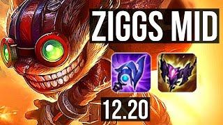 ZIGGS vs SYLAS (MID) | 6/0/9, 4.5M mastery, 300+ games, Dominating | KR Master | 12.20