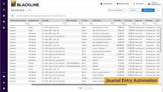 BlackLine - journal entry management - Demo