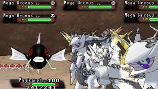 Shadow Mega Magikarp VS Horde of Mega Arceus - Pokemon Omega Ruby / Alpha Sapphire (Hack)