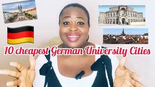 See the cheapest German university cities for foreign students #studyingermany #movetogermany