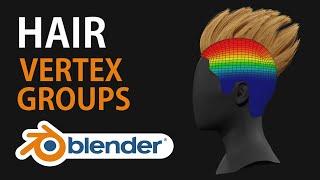 Blender Hair - Vertex Groups