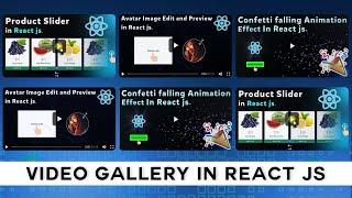 Responsive Video Gallery in React js | Build a Video Gallery With React js | Video Gallery in React