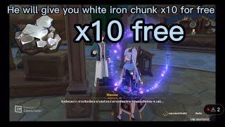 Sumeru Npc Mansur gives you White iron chunk x10 for free | f2p gamer |  Genshin Impact