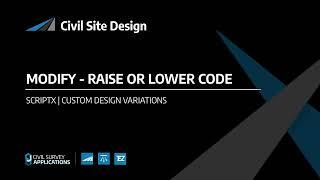 Civil Site Design | Custom Variation - Raise or Lower Code