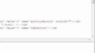 PHP MYSQL Event Calender Tutorial Part 2_2 : Adding Next and Previous Button